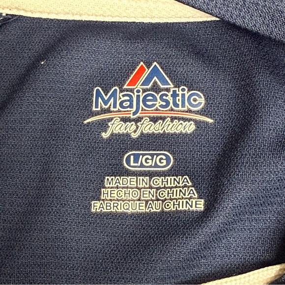 Majestic Patriots Navy White Lace Up NFL Fan Jersey Top Large - Picture 7 of 9